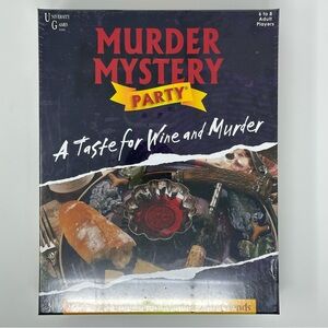 NEW & SEALED Murder Mystery Dinner Party Game “A Taste for Wine and Murder”